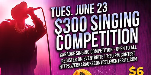 $1 Tacos, Karaoke and Vibes - $300 Karaoke Contest