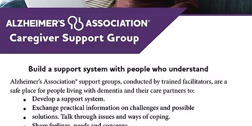 Monthly Alzheimer's Support Group