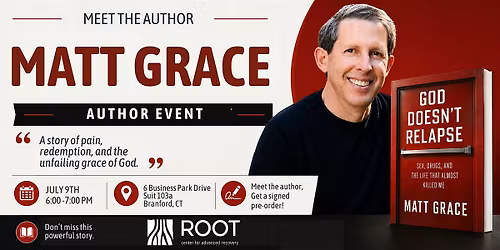 Author Event -  Meet Matt Grace Recovery Activist