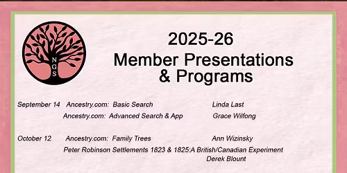 Northville Genealogical Society November Meeting