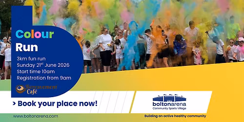 Bolton Arena - Colour Fun Run 3km 2026
