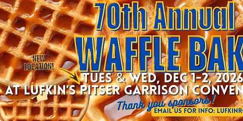 WAFFLE BAKE - 70th Anniversary!