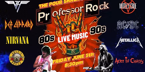 80s VS 90s LIVE ROCK SHOW | THE POUR SHACK - KELLER, TX | PROFESSOR ROCK BAND