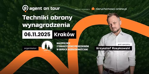 AGENT ON TOUR - Techniki Obrony Wynagrodzenia | Krak\u00f3w | 06.11.2025r.