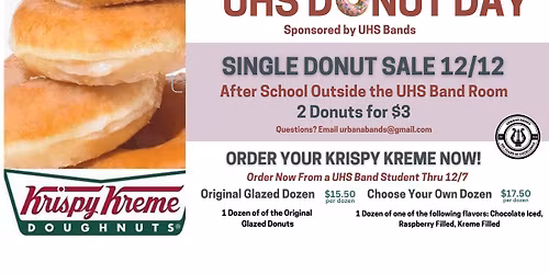 UHS Donut Day Krispy Kreme Fundraiser  