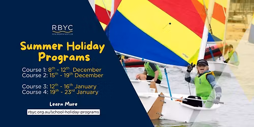 School Holiday Sailing At Royal Brighton Yacht Club
