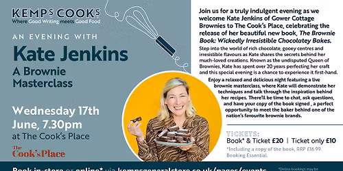 Brownie Masterclass with Kate Jenkins