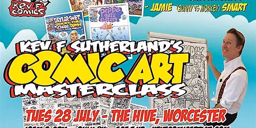 Comic Art Masterclass at The Hive, Worcester