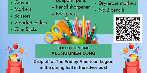 School Supply Drive All Summer Long