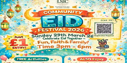 Eid Festival 2026 Leamington Spa & Warwick\u2019s Biggest Eid Celebration