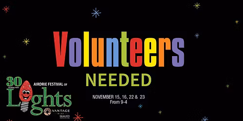 Volunteers Needed - Set Up