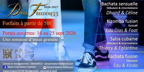COURS DANSE FREEDOM 35 - SAISON 10 - 2026\/2027
