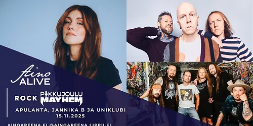 Aino Areena Alive: Rock Pikkujoulu Mayhem