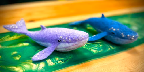 Needle Felted Whales for Beginners - $50 - June 14th