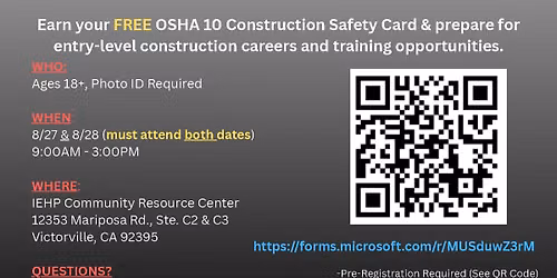 OSHA 10 Certificate