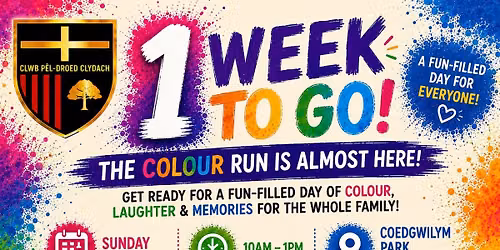 Clydach Fc Colour Run Fun Day