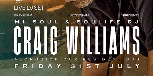 DJ Craig Williams at Bridgebar