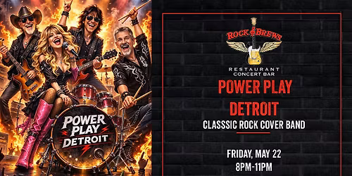POWER PLAY COVER BAND @ Rock & Brews Royal Oak