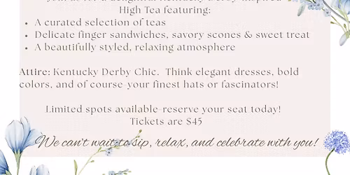 Kentucky Derby High Tea 