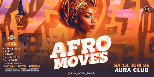 \u3004 AFRO MOVES \u3004 DJs Dance-Show-Mc AURA Club