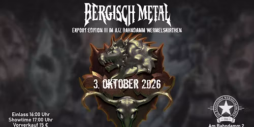 Bergisch Metal Export Edition III