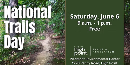 National Trails Day at Piedmont Environmental Center