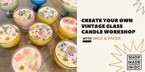 Create Your Own Vintage Glass Candle with Wick & Paper