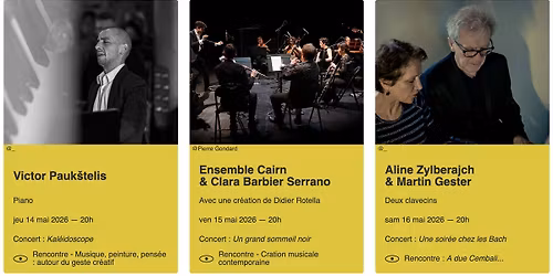 Concerts aux Chandelles 2026