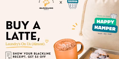 Coffee & Clean Drop-Off Morning with Blackline Coffee + The Happy Hamper