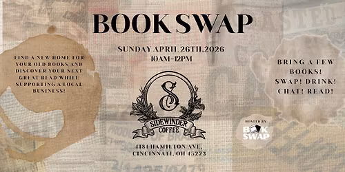 Community Book Swap @ Sidewinder Coffee