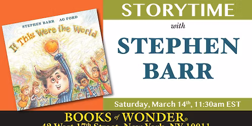 Storytime with the Author | STEPHEN BARR