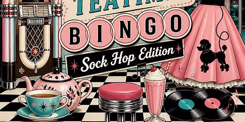Name That Tune Sock Hop Tea Bingo