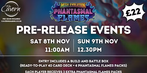 Pokemon TCG: Phantasmal Flames Pre-Release - Gloucester
