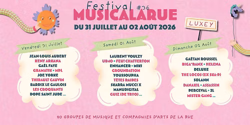 FESTIVAL MUSICALARUE \u2022 31 JUILLET, 01 & 02 AO\u00dbT 2026 \ud83d\udc96