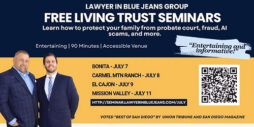 FREE Living Trust Seminar in El Cajon!