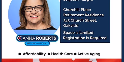 Seniors Town Hall with MP Anna Roberts
