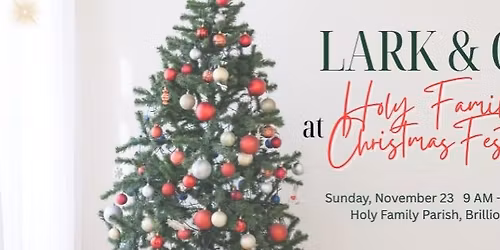 \ud83d\udecd\ufe0f \ud83c\udf84Lark & Co @ Holy Family Christmas Festival \ud83c\udf81 