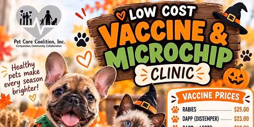 October Low-Cost Vaccine Clinic