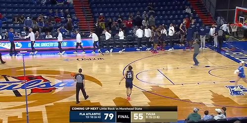 Tulsa Golden Hurricane at Florida Atlantic Owls Mens Basketball at Eleanor R Baldwin Arena