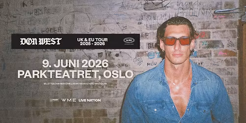 NY DATO! DON WEST | Parkteatret | Pres. av Live Nation
