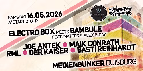 \u2605\u2605\u2605 ELECTRO BOX meets BAMBULE \u2605\u2605\u2605