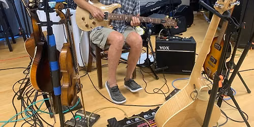 Contra dance! Tom Roberts with Joel Wilder at Radiant Church