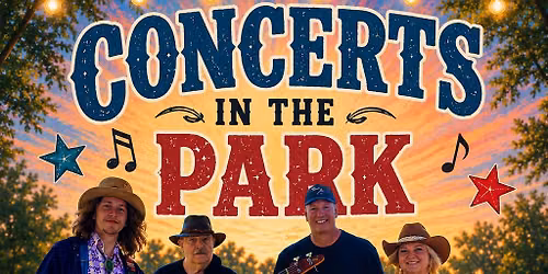 Concerts in the park featuring Dirty Confetti
