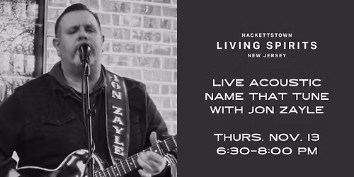 Clues & Cocktails: Acoustic Name That Tune Live with Jon Zayle