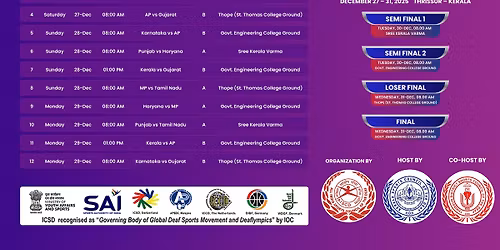 21st National Deaf Men\u2019s One day Cricket Championship