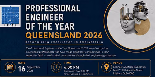 Professional Engineer of the Year Queensland 2026