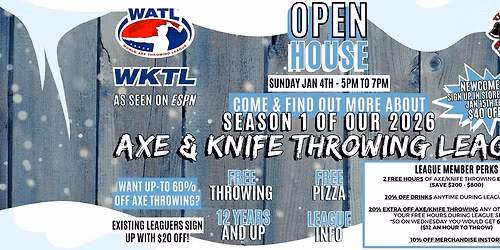 Axe & Knife Throwing League Open House \u2013 Season 1 2026 | Sierra Vista