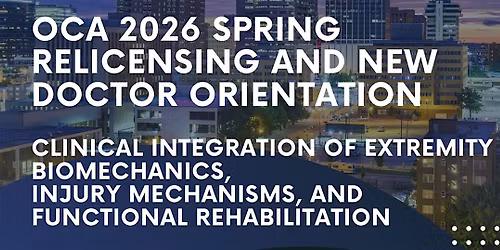 2026 SPRING CE AND NEW DOCTOR CONFERENCE