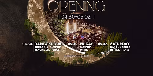 ROMKERT 2026 \u2022 SEASON OPENING \u2022 04.30-05.02.