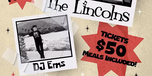 New Years Eve (Dinner Dance) With The Lincolns and DJ EMs